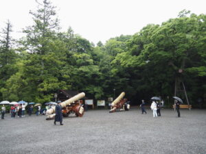 2本の御樋代木が先行していた北御門(外宮)
