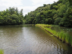 勾玉池、東屋付近（外宮）