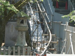 勢至堂の保存修理工事現場（知恩院）