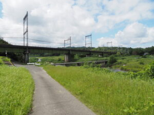 石橋の潜水橋（沈下橋）付近