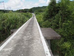 雲出川に架かる石橋の潜水橋（沈下橋）