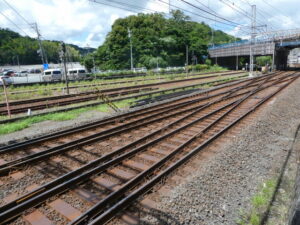 近鉄鳥羽駅付近の輻輳区間