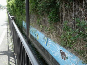 一身田寺内町を囲う環濠の西側