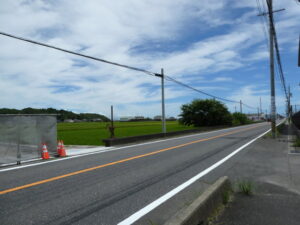 県道410号(高田中学校、高校付近)