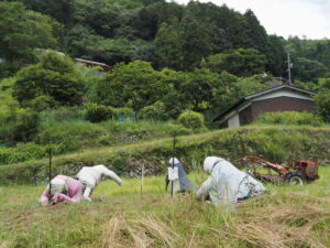 魅入ってしまう案山子（ととりの里公園）