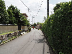 伊勢街道（松阪市小津町）