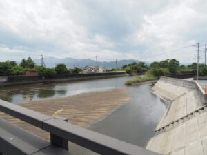 三渡橋から望む三渡川の上流方向