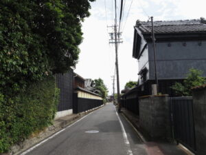 伊勢街道（松阪市久米町）