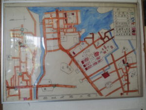 伊勢市内の火災消失区域地図（第46回空襲展）