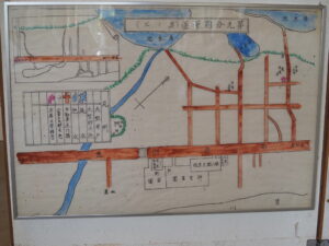 伊勢市内の火災消失区域地図（第46回空襲展）