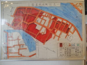 伊勢市内の火災消失区域地図（第46回空襲展）