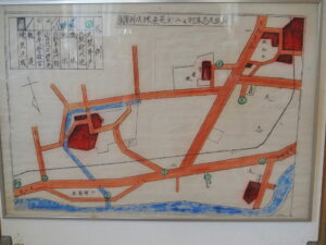 伊勢市内の火災消失区域地図（第46回空襲展）