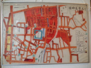 伊勢市内の火災消失区域地図（第46回空襲展）