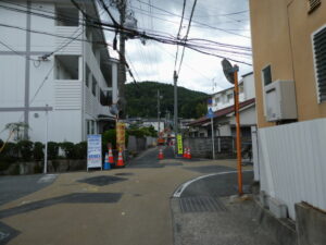 京都市山科区日ノ岡ホッパラ町付近(旧東海道)