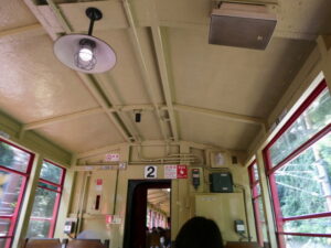 嵯峨野トロッコ列車にて
