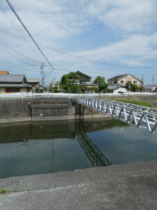 外城田川(田丸大橋付近の旧橋跡)
