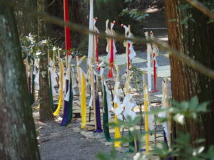 御船代祭を前にした宮山祭場（内宮）