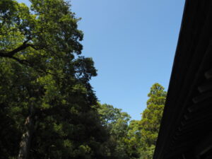 内宮、神楽殿授与所前にて