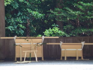 雨儀設定となったため、祓所となった五丈殿（外宮）