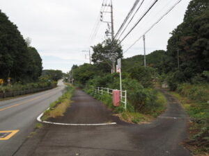 国道42号の歩道にて(伊勢市二見町松下)