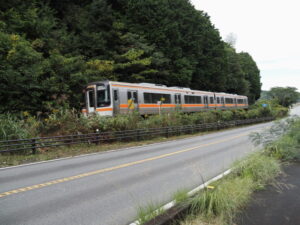 国道42号の歩道にて(伊勢市二見町松下)