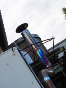 二見総合駐車場付近にて