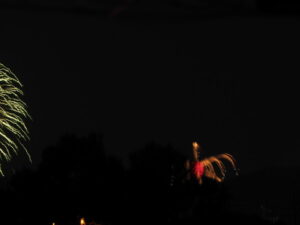 自宅ベランダから望んだオクトバの九鬼水軍大花火