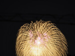 自宅ベランダから望んだオクトバの九鬼水軍大花火