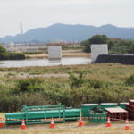 ニューマチックケーソン工法ための圧送管ほか（宮川左岸）