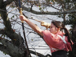 氏郷まつり 武者行列出陣式（松坂城跡 本丸）