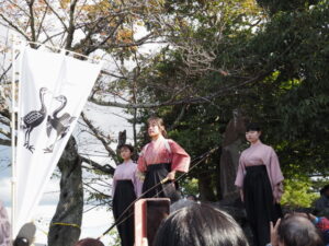 氏郷まつり 武者行列出陣式（松坂城跡 本丸）