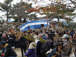 氏郷まつり 武者行列出陣式（松坂城跡 本丸）