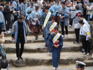 氏郷まつり 武者行列（松坂城跡）