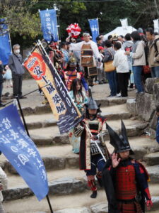 氏郷まつり 武者行列（松坂城跡）