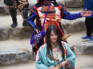 氏郷まつり 武者行列（松坂城跡）