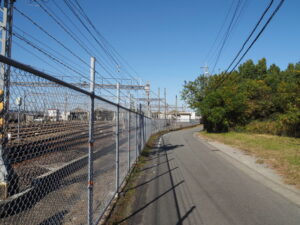 近畿日本鉄道 明星検車区の北側
