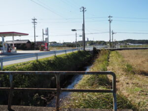 伊勢街道(明和町新茶屋と明星の境界)付近