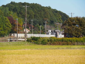 JR外城田駅の遠望