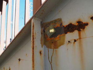 これも修繕？（船江一丁目歩道橋）