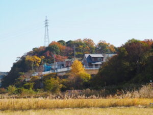 伊勢市通町にて鹿海町方向の遠望