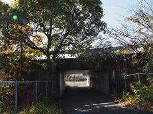 伊勢自動車道 伊勢IC内の歩道