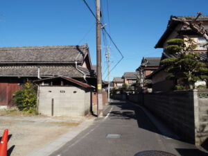 伊勢街道（津市高茶屋）