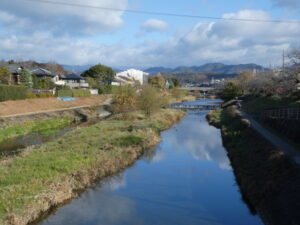 河合橋から望む高野川の上流方向