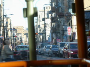 京都市バス6号系統の車窓から