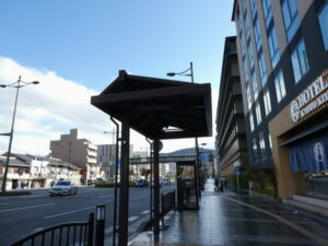 五条通 五条京阪(清水五条駅)京阪バスのりば付近