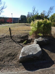 大仏殿跡緑地にて