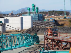 宮川橋架替工事現場